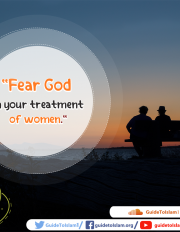 Fear God in your treatment of women