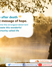 Life after death is the best message of hope