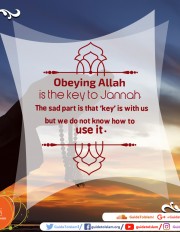 Obeying Allah is the key to Jannah