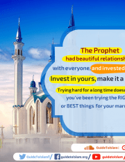 The Prophet had beautiful relationships with everyone, and invested in them