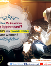 Estimated 80% new converts to Islam are women!