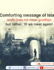 Comforting message of Islam