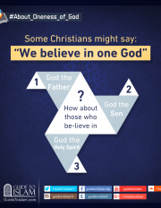Some Christians might say : “ “we believe in one God